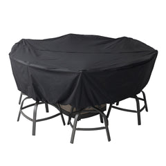 Agio Nicolet 7-Piece Fire Outdoor Patio High Dining Set