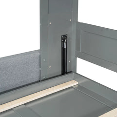 Queen Murphy Bed with Sofa - 2 - in - 1 Design, Storage Solutions & Dual - Piston Mechanism
