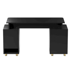 Contemporary Executive Floating Desk with 3 Drawers and Stylish Work Surface