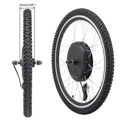 Ktaxon 48V 1000W Electric Bicycle Motor Kit, 26" Front Wheel E - Bike Conversion Kit W/ LCD Display (without Battery)