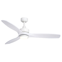 Vaxcel Curtiss Satin Brass Mid - Century Modern MCM Wood Propeller Ceiling Fan with LED Light Kit and Remote