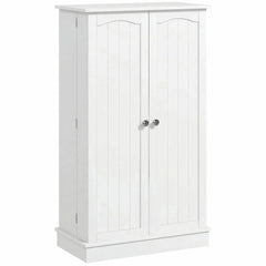 Spaco 17-Tier Kitchen Small Pantry Cabinet with 2 Doors and 6 Adjustable Shelves, Cabinet Pantry, Freestanding 5-Tier Shelving Pantries
