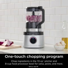 Ninja Detect Kitchen System Power Blender + Processor with Blend Sense Technology, Silver, TB400