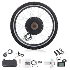 Ktaxon 48V 1000W Electric Bicycle Motor Kit, 26" Front Wheel E - Bike Conversion Kit W/ LCD Display (without Battery)