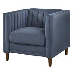 Lifestorey Paxton Tuxedo Chair with Channel Stitch Design