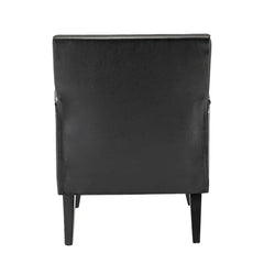 Nileus Set of 2 Modern Classic Polyester Accent Chairs with Solid Wood Legs by HULALA HOME