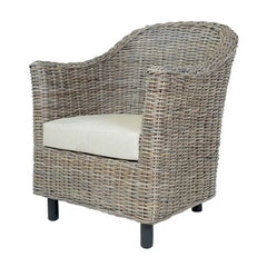Furniture of America Lali Rustic Kubu Rattan Wicker Lounge Chair
