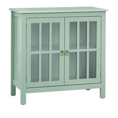 Portland 2 - Door Glass Cabinet by Simple Living