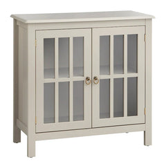 Portland 2 - Door Glass Cabinet by Simple Living
