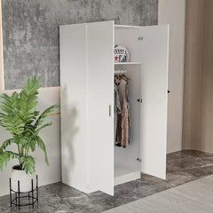 5-Shelf Wardrobe Cabinet with Double Doors, Home Storage Organizer