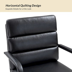 Joseph Contemporary Faux Leather Task Chair with Tilt Lock and Center Tilt by HULALA HOME