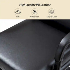 Joseph Contemporary Faux Leather Task Chair with Tilt Lock and Center Tilt by HULALA HOME