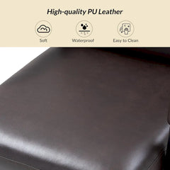 Joseph Contemporary Faux Leather Task Chair with Tilt Lock and Center Tilt by HULALA HOME