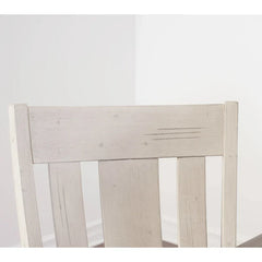 Roundhill Furniture 5-Piece Dining Set: Round Weathered Oak Table with 4 Chairs