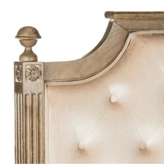 SAFAVIEH Desiderata Rustic Wood Upholstered Headboard