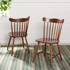 Set of 2 SAFAVIEH Margretta Spindleback Windsor Dining Chairs - Dimensions: 17" W x 19" L x 34" H