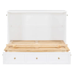 Nestfair Full - Size Murphy Bed with Spacious Drawers