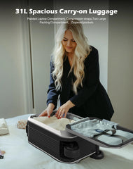 L2 - S Smart Rideable Luggage, Foldable Electric Scooter Suitcase, 6.2 Mph Max Speed, 6.2 - Mile Range, Lightweight Portable Design