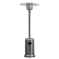 50,000 BTU Propane Patio Heater, Standing Stainless Steel Outdoor Heater with Wheels, Triple Protection, CSA Certified for Deck & Commercial