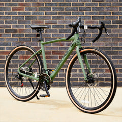700c Ozark Trail G.1 Explorer Drop Bar Gravel Bike, Medium Frame, Fits Riders 5'5" - 5'10", Green, Adult