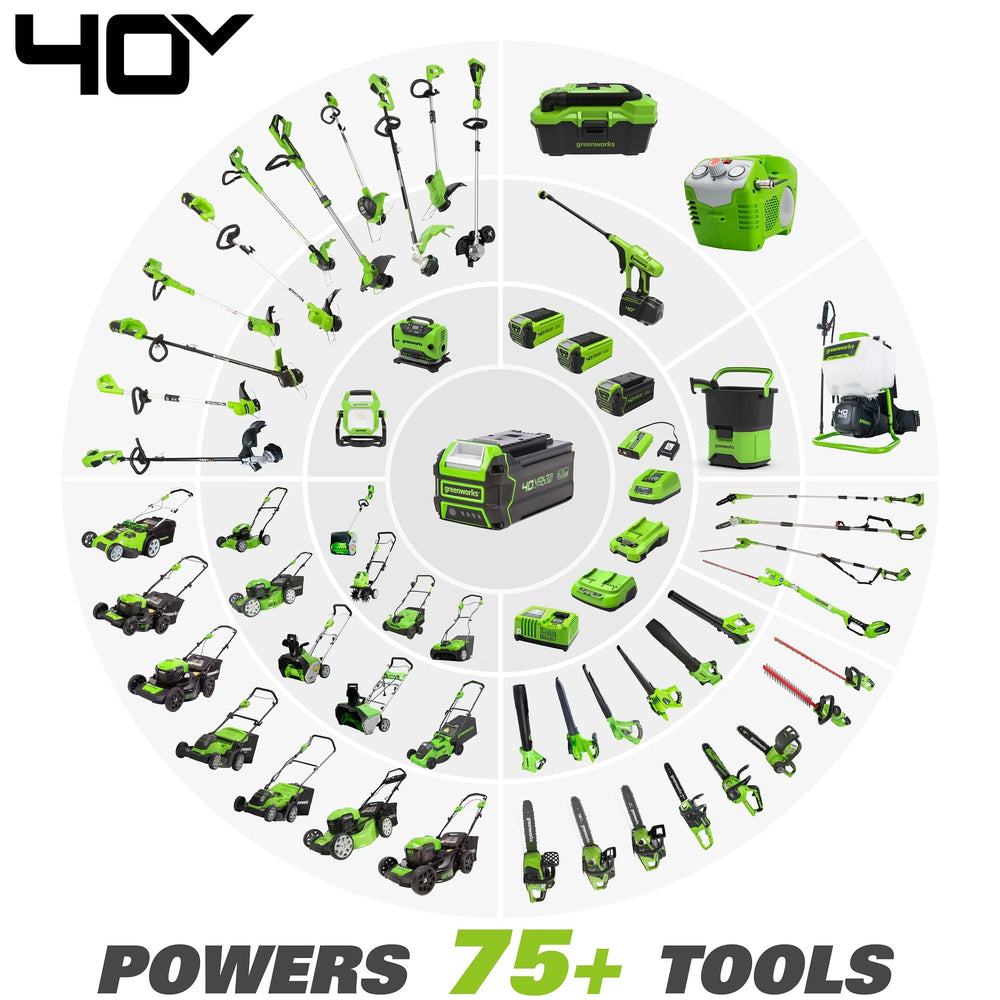 Greenworks 40V 12" Cordless Chainsaw with 2.0 Ah Battery & Charger, 20262