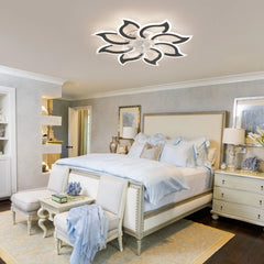 Garwarm Dimmable Ceiling Fan with Light and Remote Control, 27" Small Flush Mounted Ceiling Fan