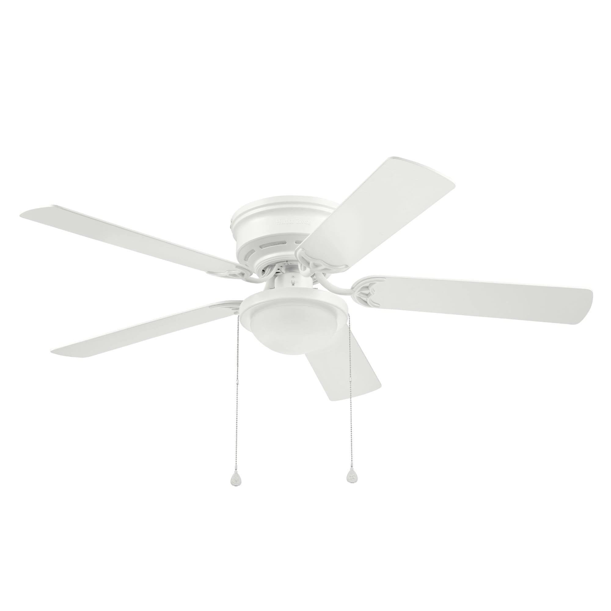Harbor Breeze Armitage 52 - in White LED Indoor Flush Mount Ceiling Fan with Light (5 - Blade) 42600