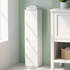 Tangkula Slim Bathroom Storage Cabinet with Door