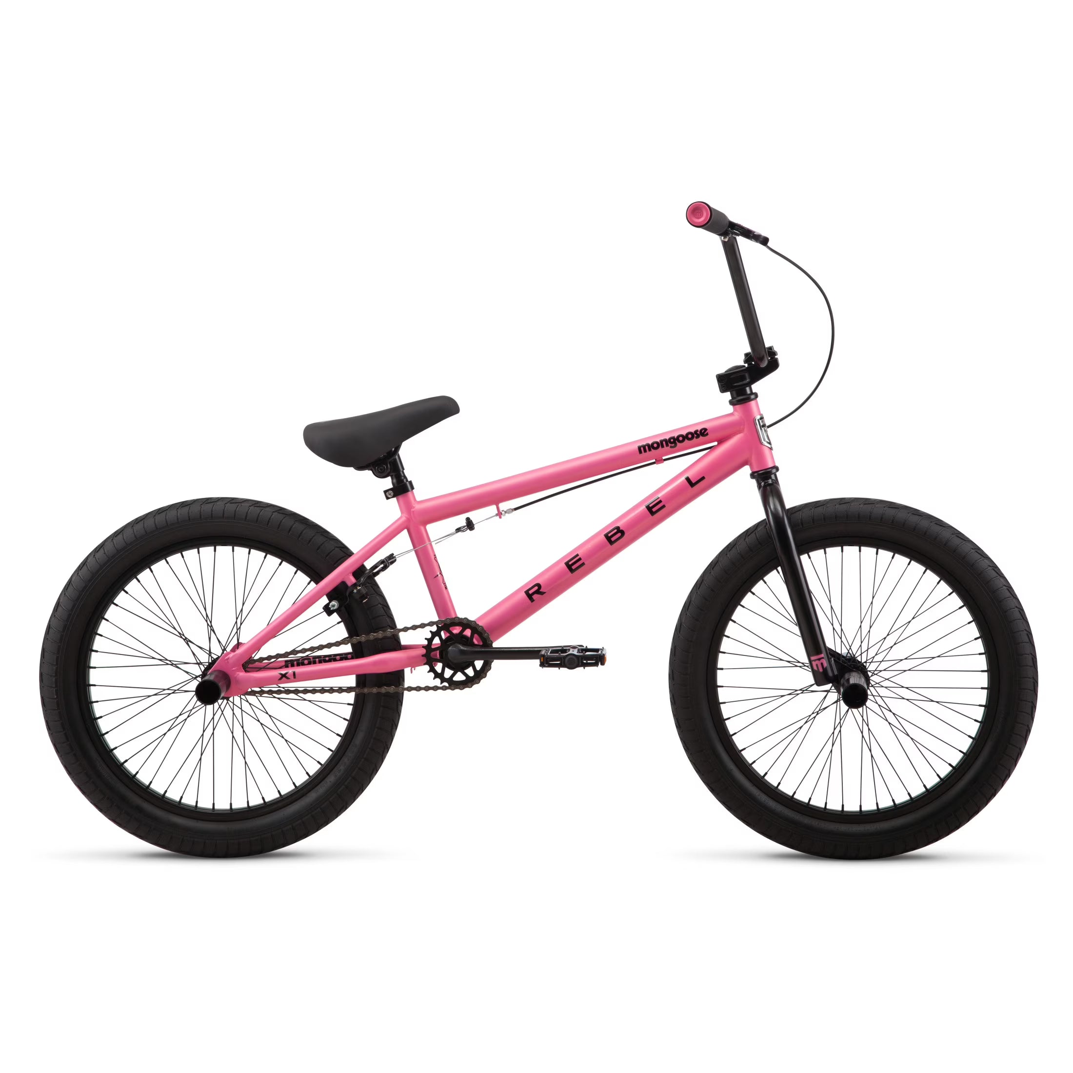 Mongoose Rebel X1 BMX Bike, 20 - In. Wheels, Kids Ages 7 - 14 Years, Gray Child Bicycle