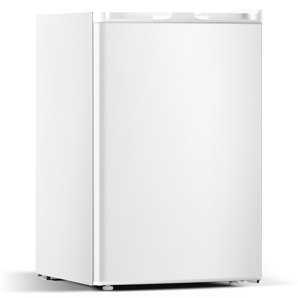 KNDKO 3.2cu.ft Upright Freezer, Compact Freezer with Removable Shelves, Adjustable Thermostat for Home/Kitchen/Office, SILVER