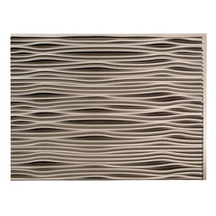 Fasade Waves Brushed Nickel 15 - square Foot Backsplash Kit