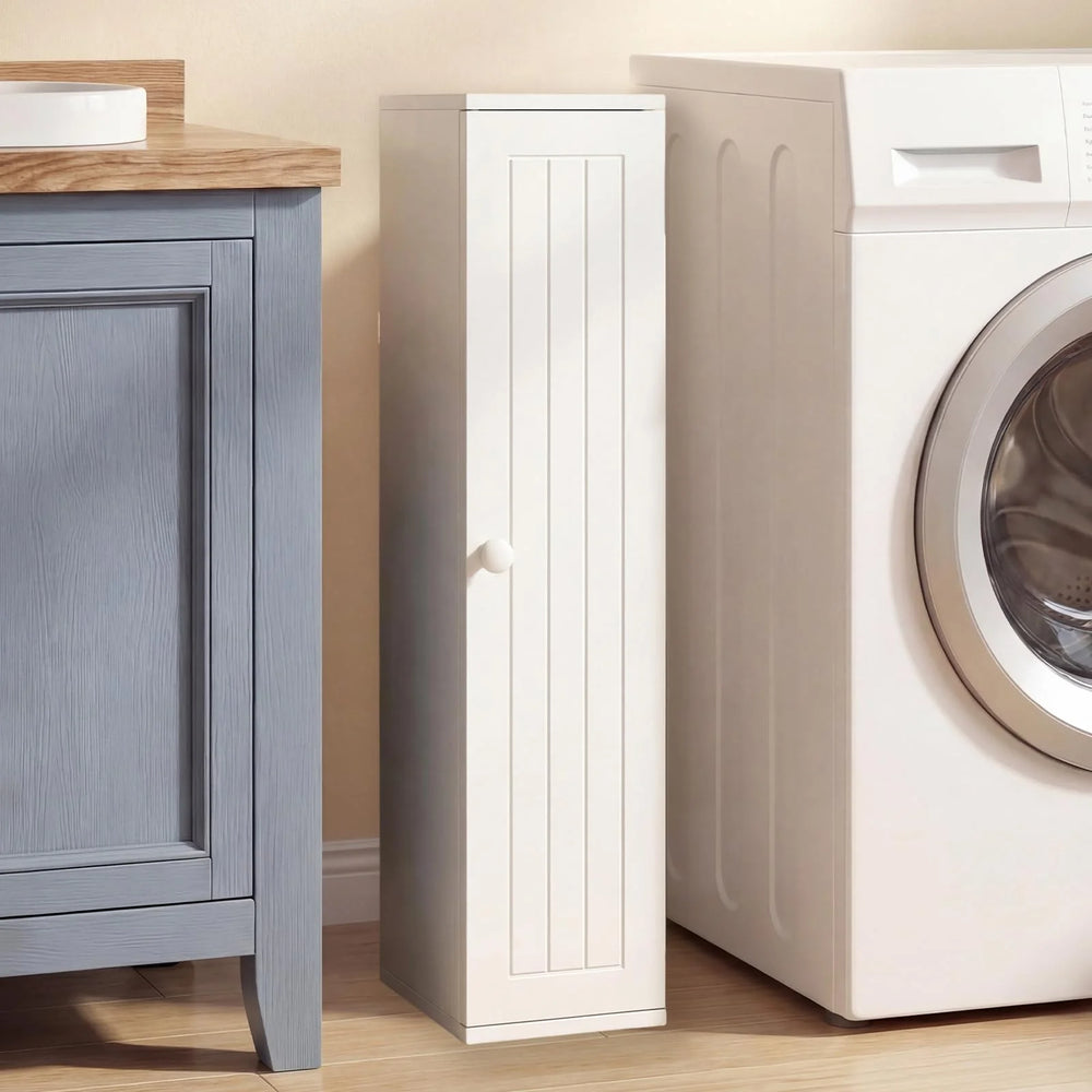 Tangkula Slim Bathroom Storage Cabinet with Door