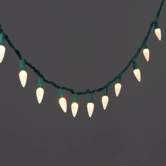 60ct LED C6 Faceted Christmas String Lights Warm White with Green Wire - Wondershop