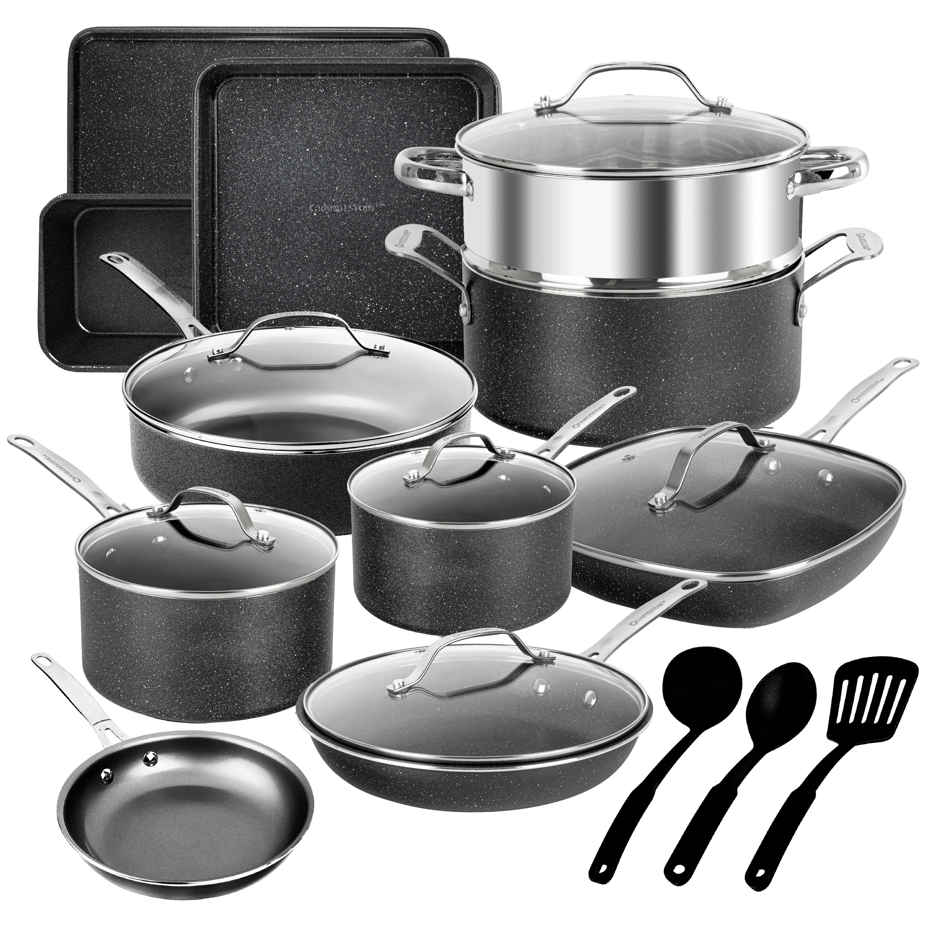 Granite Stone 20 Piece Complete Cookware + Bakeware Set with Ultra Non - Stick